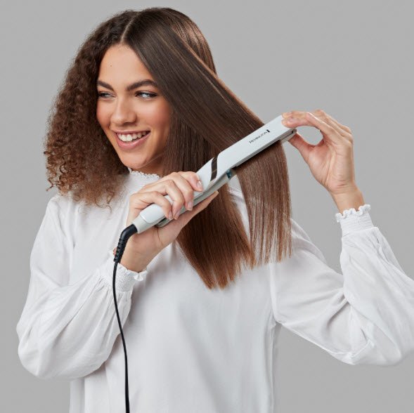 Plancha Remington S9001  De Pelo Hydraluxe Pro, Tecnología Hydracare Mist, Controles De Temperatura Digitales, 5 Ajustes Hasta 230°C