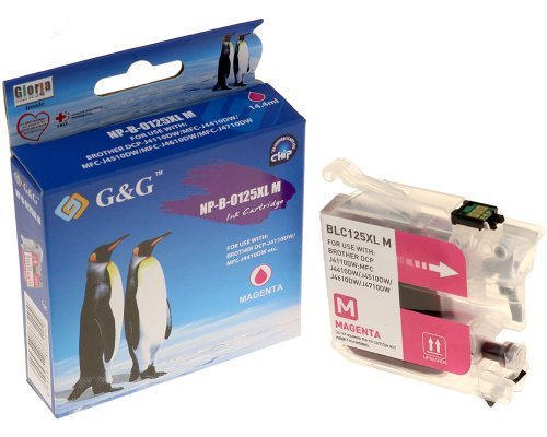 G&G Cartucho De Tinta Compatible Brother Lc-125xlm Magenta