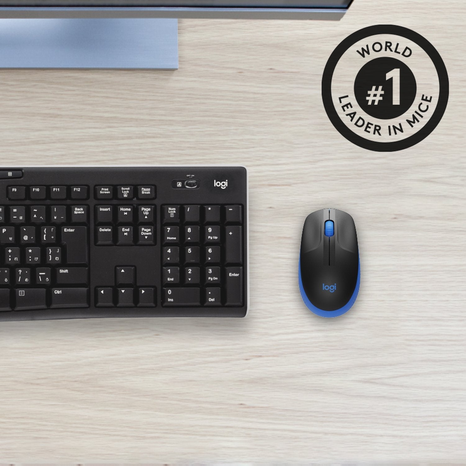 Logitech Ratón Inalámbrico M190 Azul 910-005907