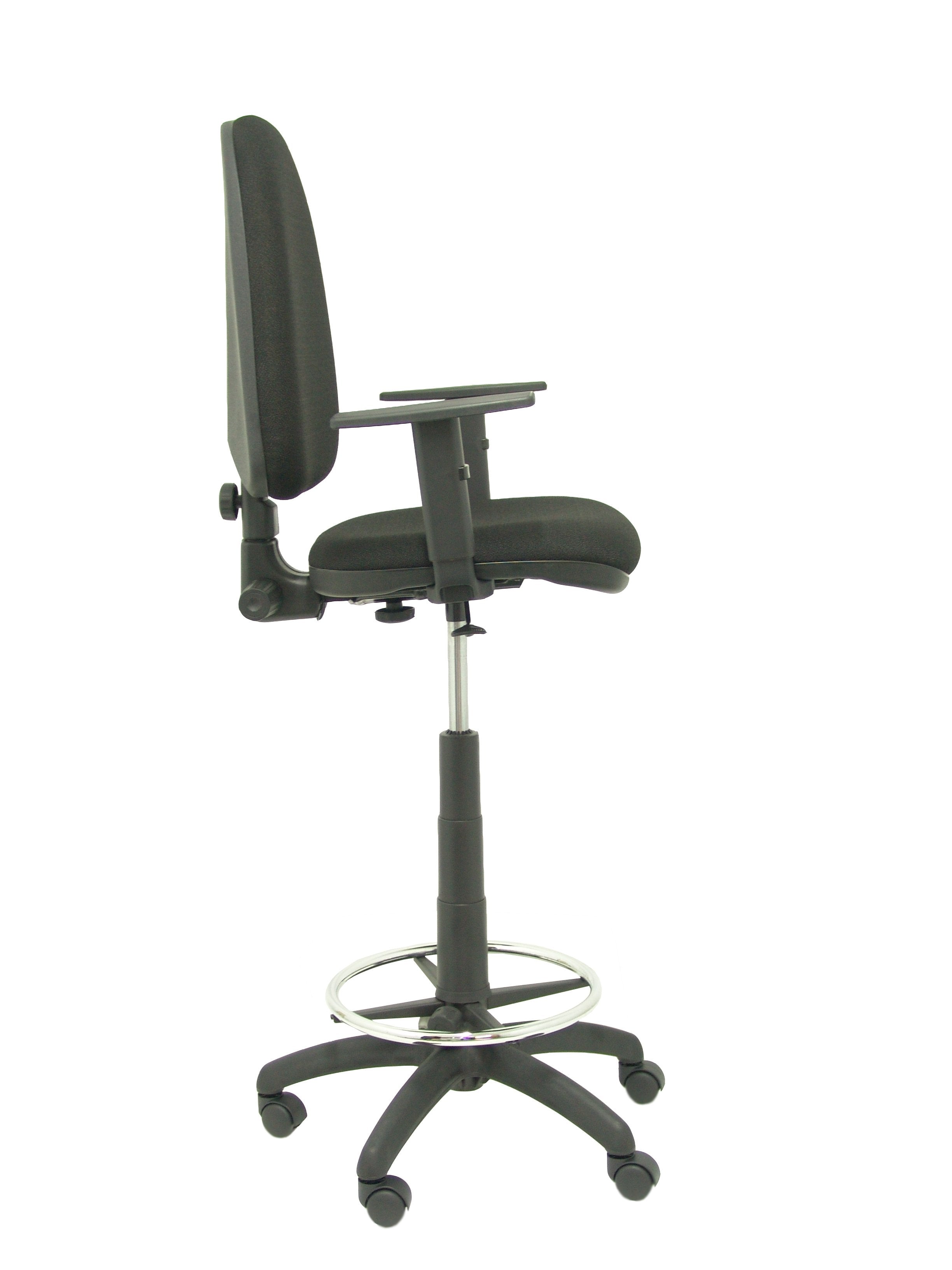 Taburete Ayna Bali Negro Con Brazos Regulables