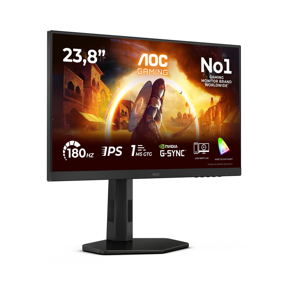 EAN 4038986181402 - AOC 24G4X pantalla para PC 60,5 cm (23.8") 1920 x 1080 Pixeles Full HD LCD Negro, Gris imagen 2