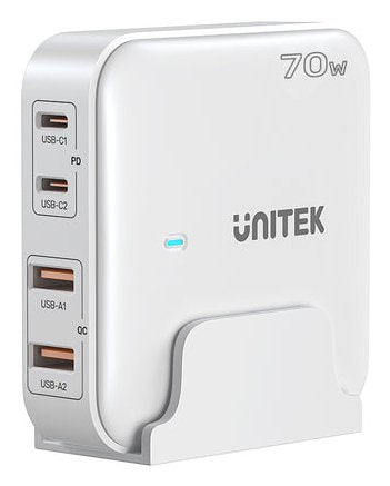 EAN 4894160051028 - UNITEK P1228AWH01-EU cargador de dispositivo móvil Universal Negro, Blanco Corriente alterna Carga rápida imagen 1