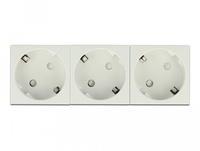 Delock 81323 Tomacorriente Easy 45 Con Conexión A Tierra De 3 Vías Con Una Disposición De 45° 45 X 45 Mm 5 Piezas