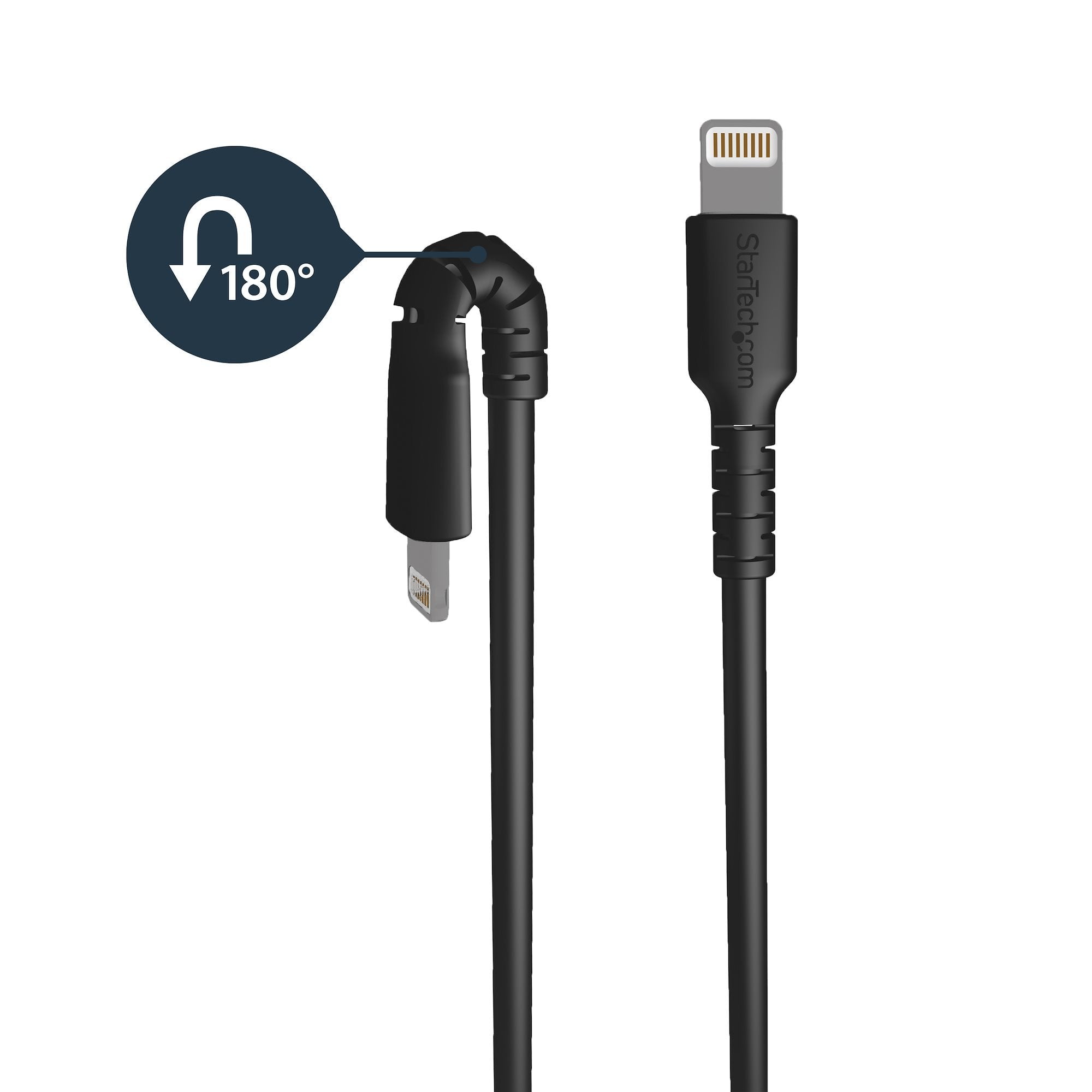 Cable De 2m Usb A Lightning Certificado Mfi - Negro