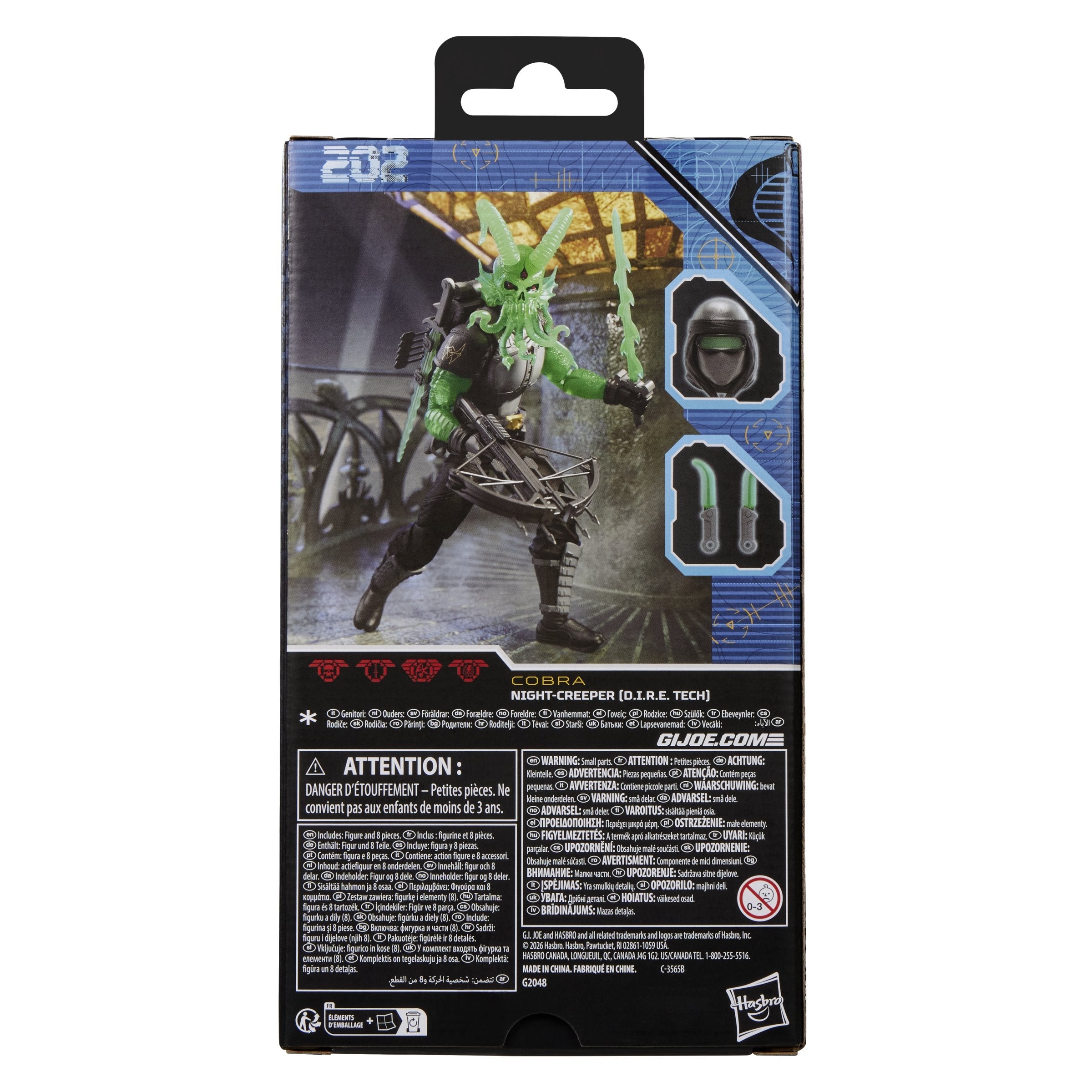 Figura Night Creeper D.I.R.E Tech Classified Series Cobra G.I. Joe 15cm