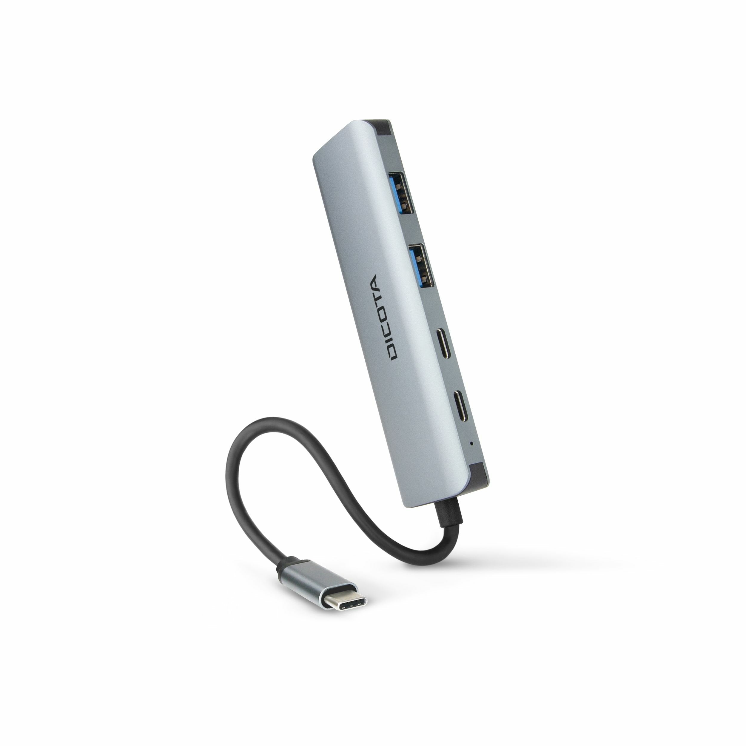 Dicota Usb-C 4-In-1 Highspeed Hub 10 Gbps Silver