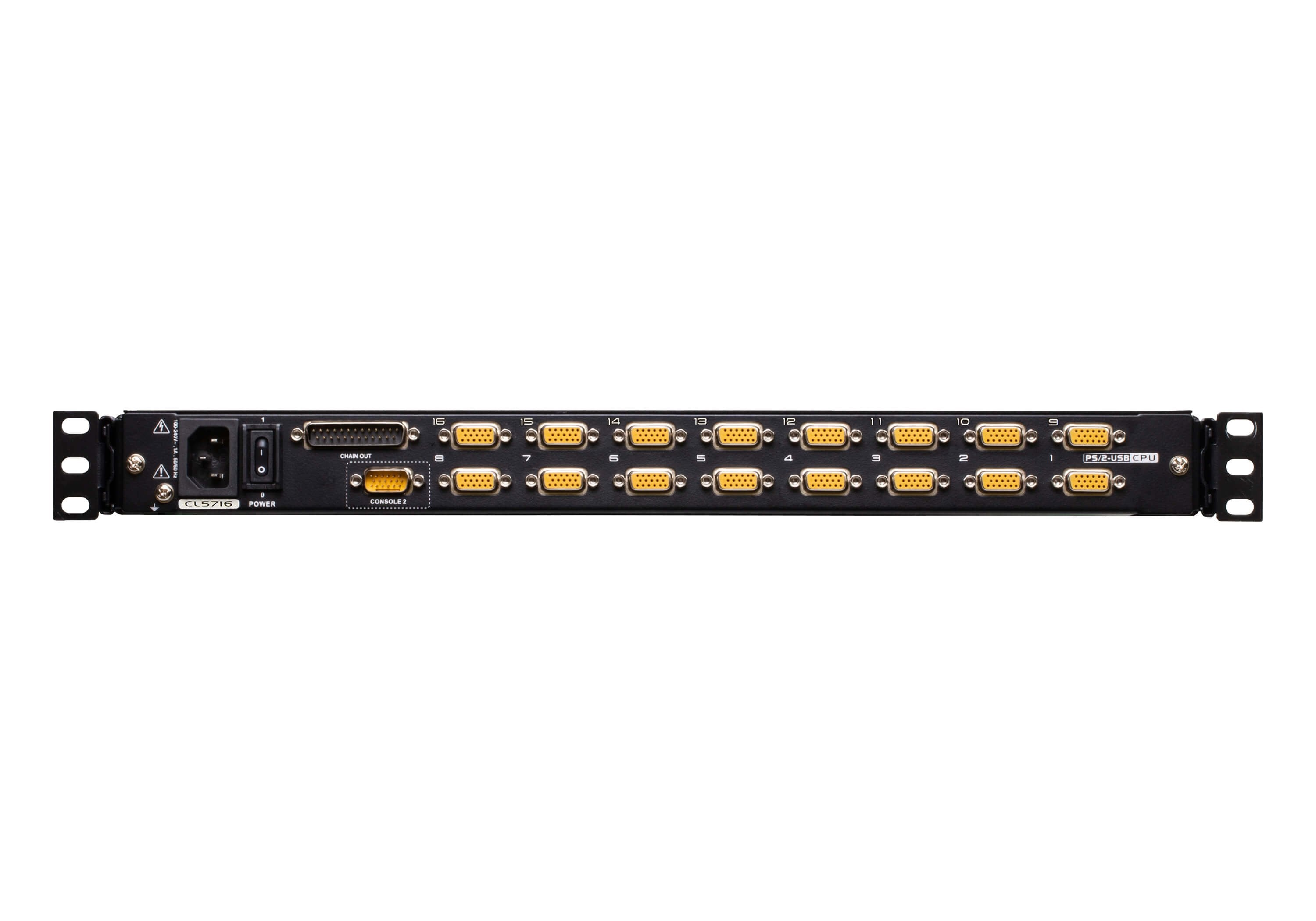 16 Port 17" Lcd Kvmp Switch Usb Port Integrated