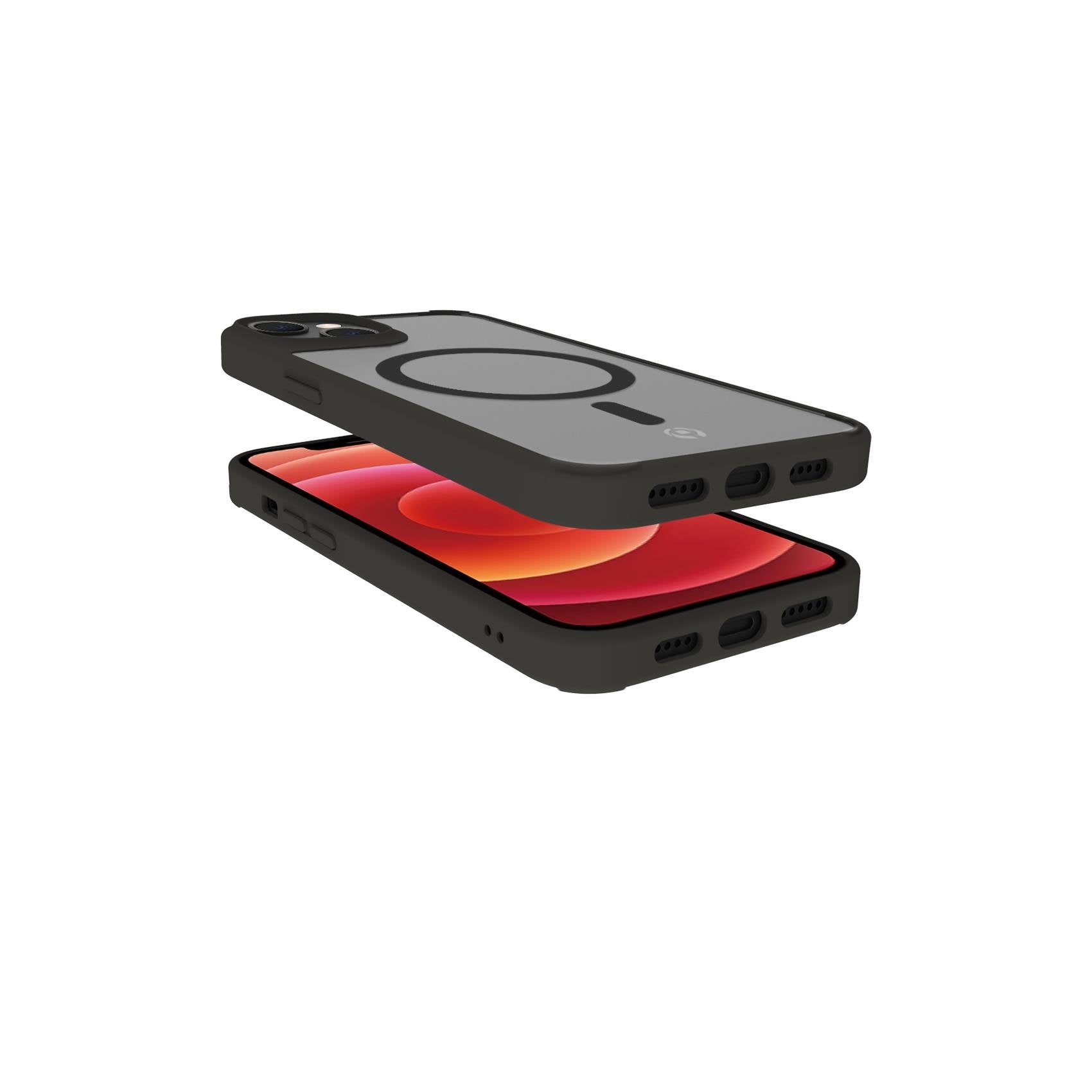 Celly Magmatt Funda Para Iphone 14 15,5 Cm (6.1") Negro, Transparente