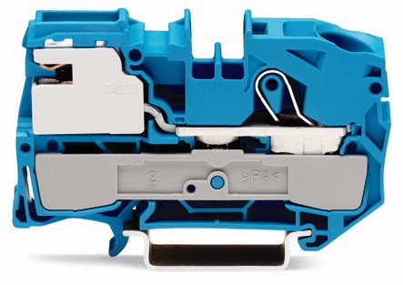 Wago 2016-7114 1-Leiter-N-Trennklemme,16 Mm,Push-In Cage Clamp ,Blau