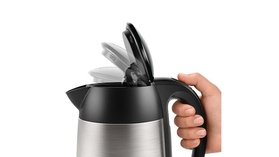 Hervidor De Agua Bosch Twk3p420 1,7 L Negro, Acero Inoxidable 2400 W