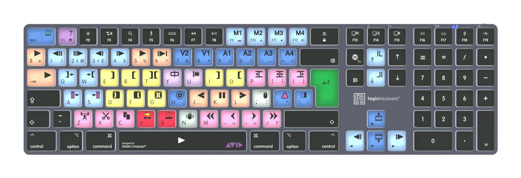 EAN 5707795022266 - Logickeyboard LKB-MCOM4-TM teclado Oficina Bluetooth QWERTY Francés Gris, Titanio imagen 1