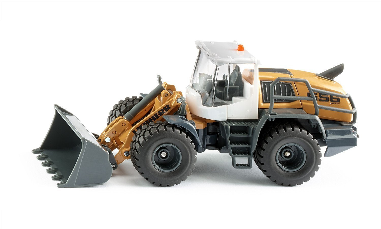 Cargadora De Ruedas Siku Super Liebherr L 566, Modelo De Vehículo Amarillo/Gris 4006874035618