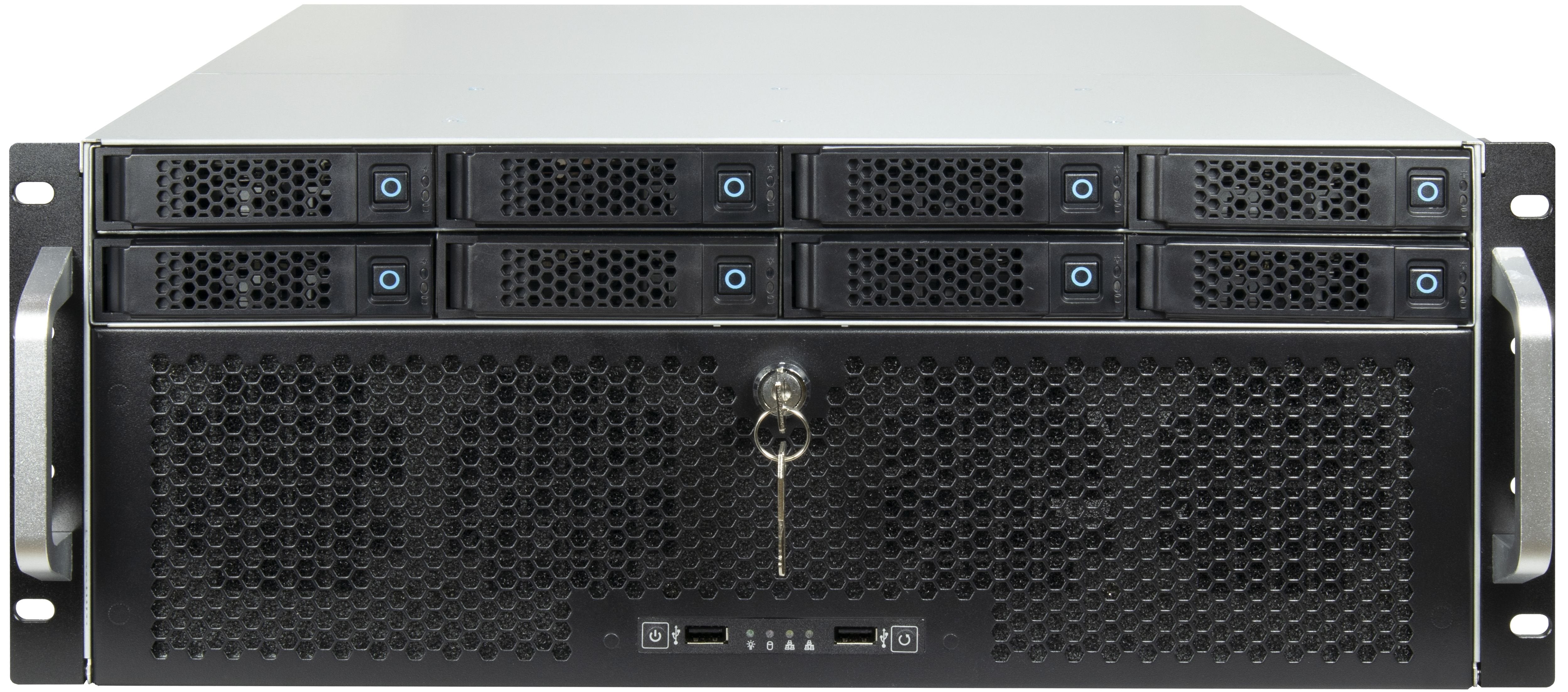 EAN 4260455648356 - Inter-Tech 4U-4708 Estante Negro imagen 2