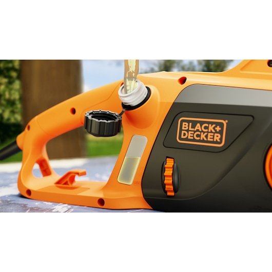 Motosierra Black Decker Becs2245-Qs, 2200 W, 45 Cm, Color Naranja Y Negro.