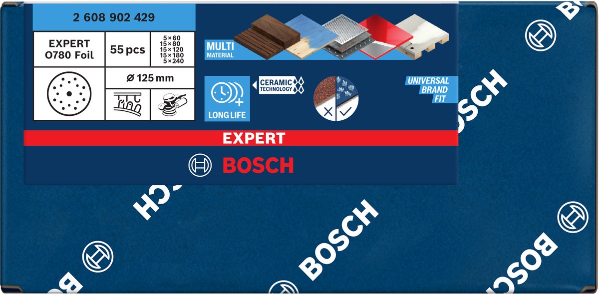 EAN 4059952721248 - Bosch O780 Pintura, Acero, Madera Disco de lijado imagen 2