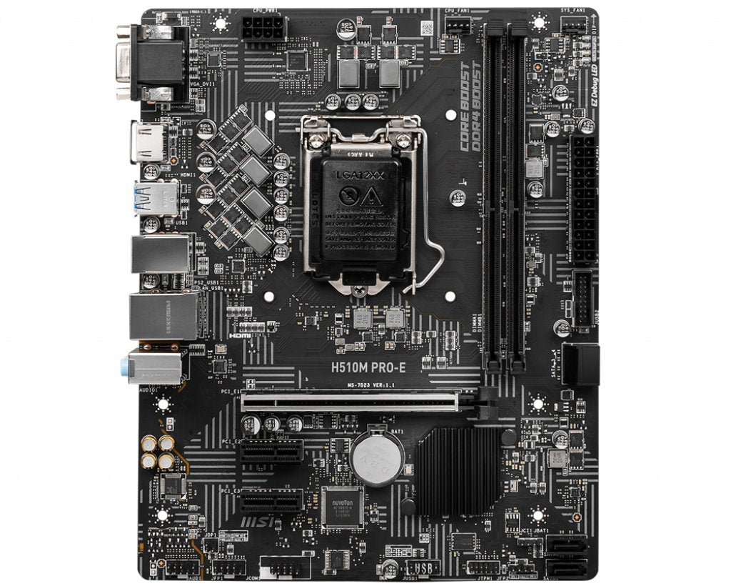Placa Base Msi Lga 1200 H510m Pro-E M-Atx 2xddr4 Vga Hdmi Dp