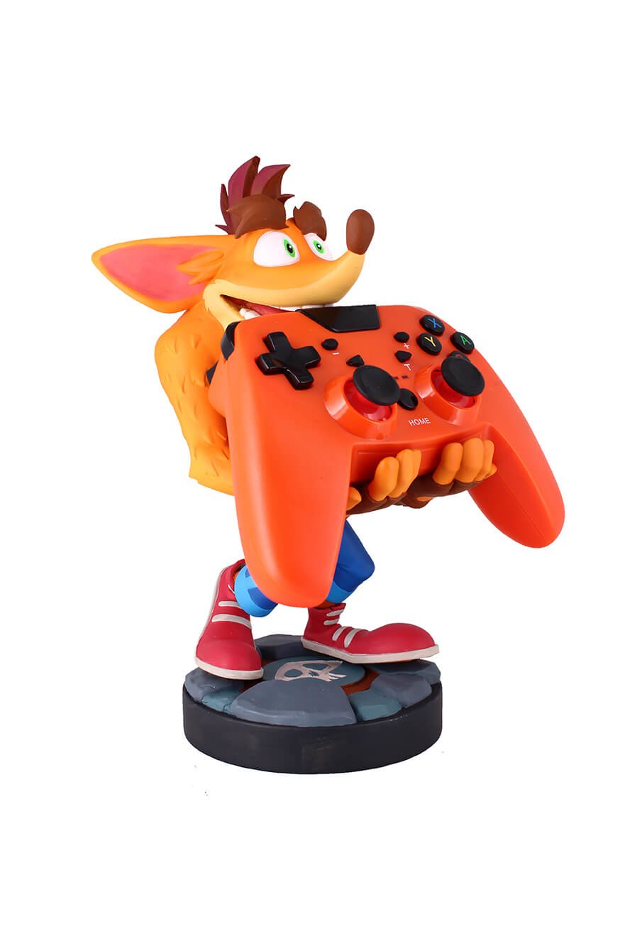 Figura Cuántica De Crash Bandicoot - Soporte Y Cargador Para Controlador Y Teléfono Inteligente - Juego Exquisito