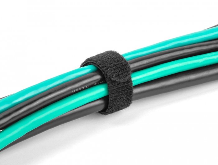 Delock 19011 Presilla Bridas Adherentes Para Cables Negro 10 Pieza(S)