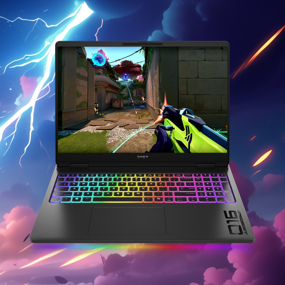 Portátil Gaming Hp Omen Max 16-Ah0021ns, Intel Core Ultra 7 255hx, 32gb, 1tb Ssd, Nvidia Geforce Rtx 5070ti 12gb, 16" Oled, Sin Sistema Operativo - Negro