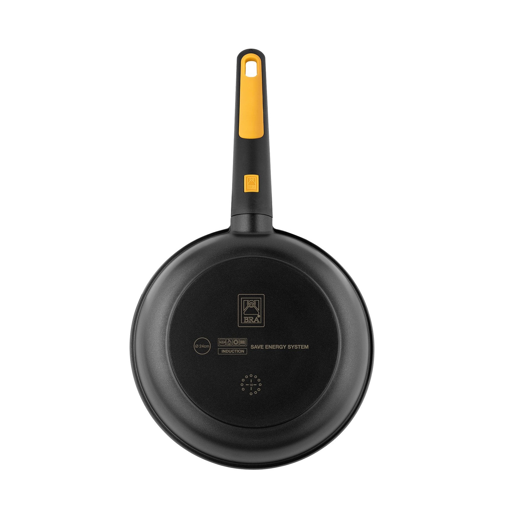 Sartén Fast Click Bra 481228 Ø28cm Espesor 5.5mm Aluminio Fundido Indeformable Teflón Antiadherente Mango Desmontable