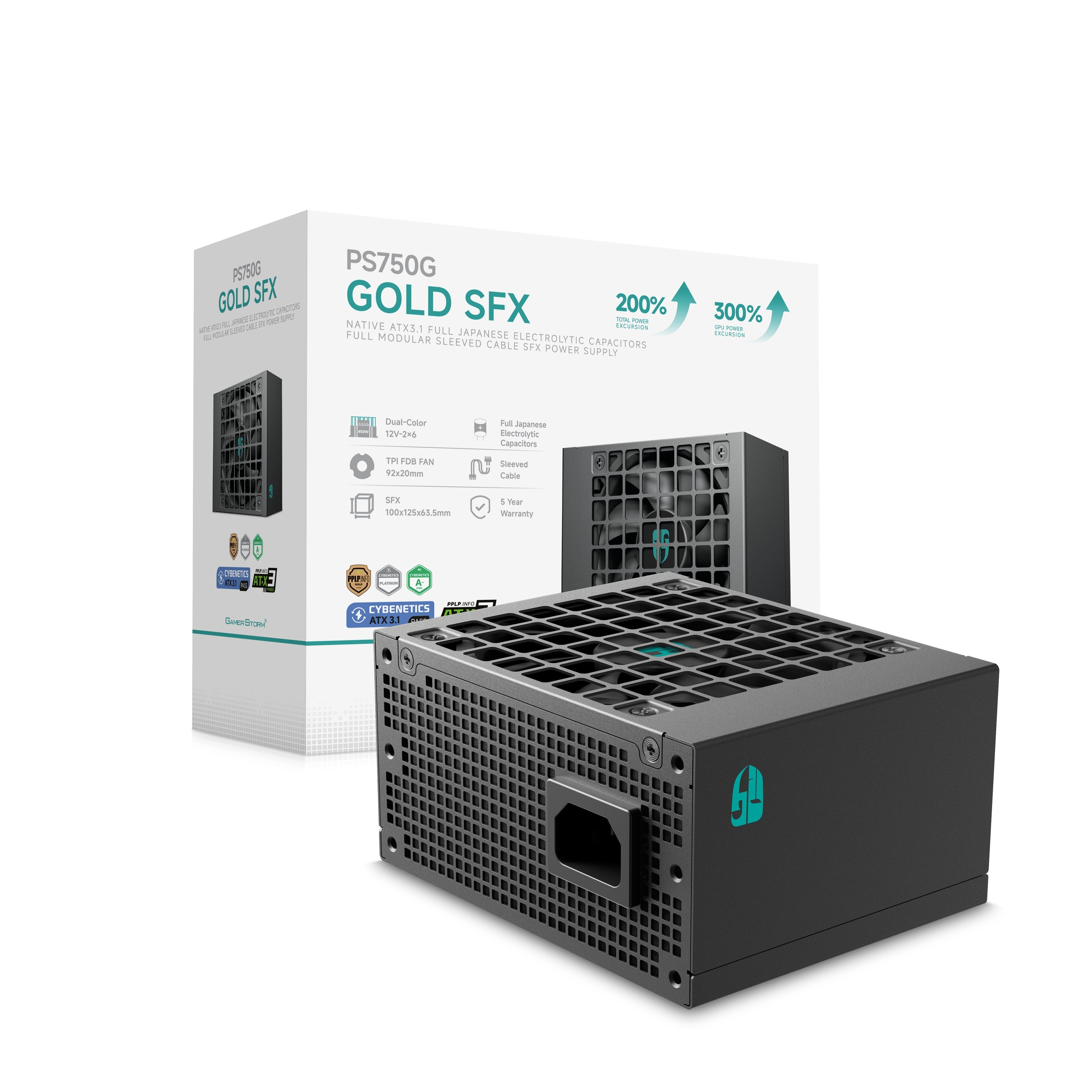 750w Deepcool Ps750g Sfx Atx 3.1 80 Plus Gold