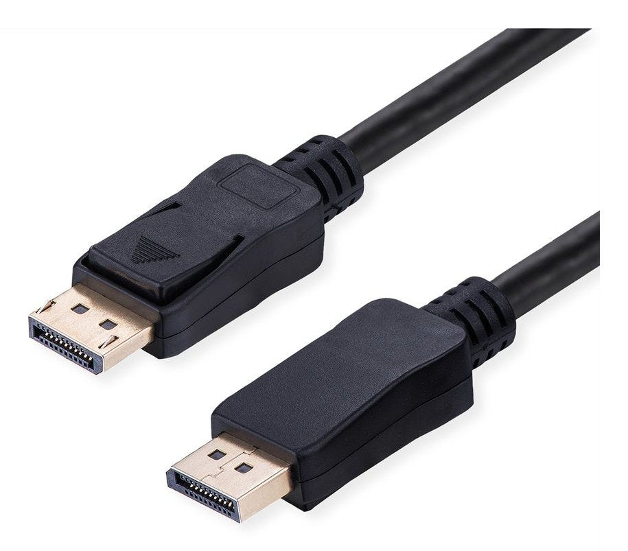 Value Displayport Cable, V2.1, 16k, 80gbit S, Dp St - St, Schwarz, 1 M