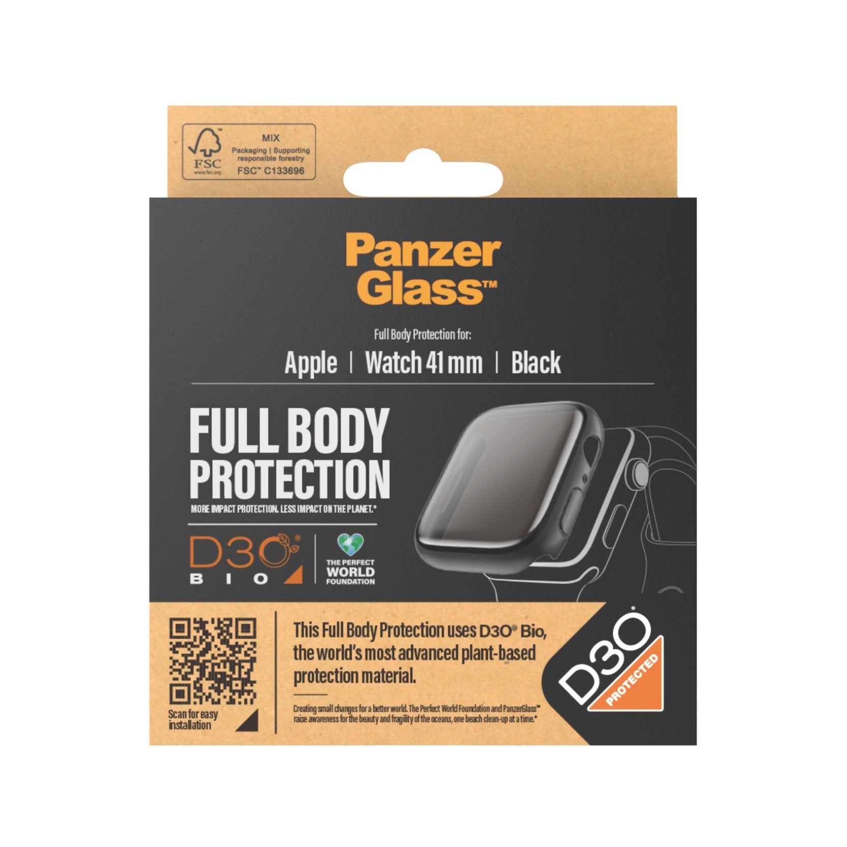 EAN 5711724036897 - PanzerGlass ® Full Body Black w. D3O® Apple Watch Series 9 | 41mm Protector de pantalla 1 pieza(s) imagen 3