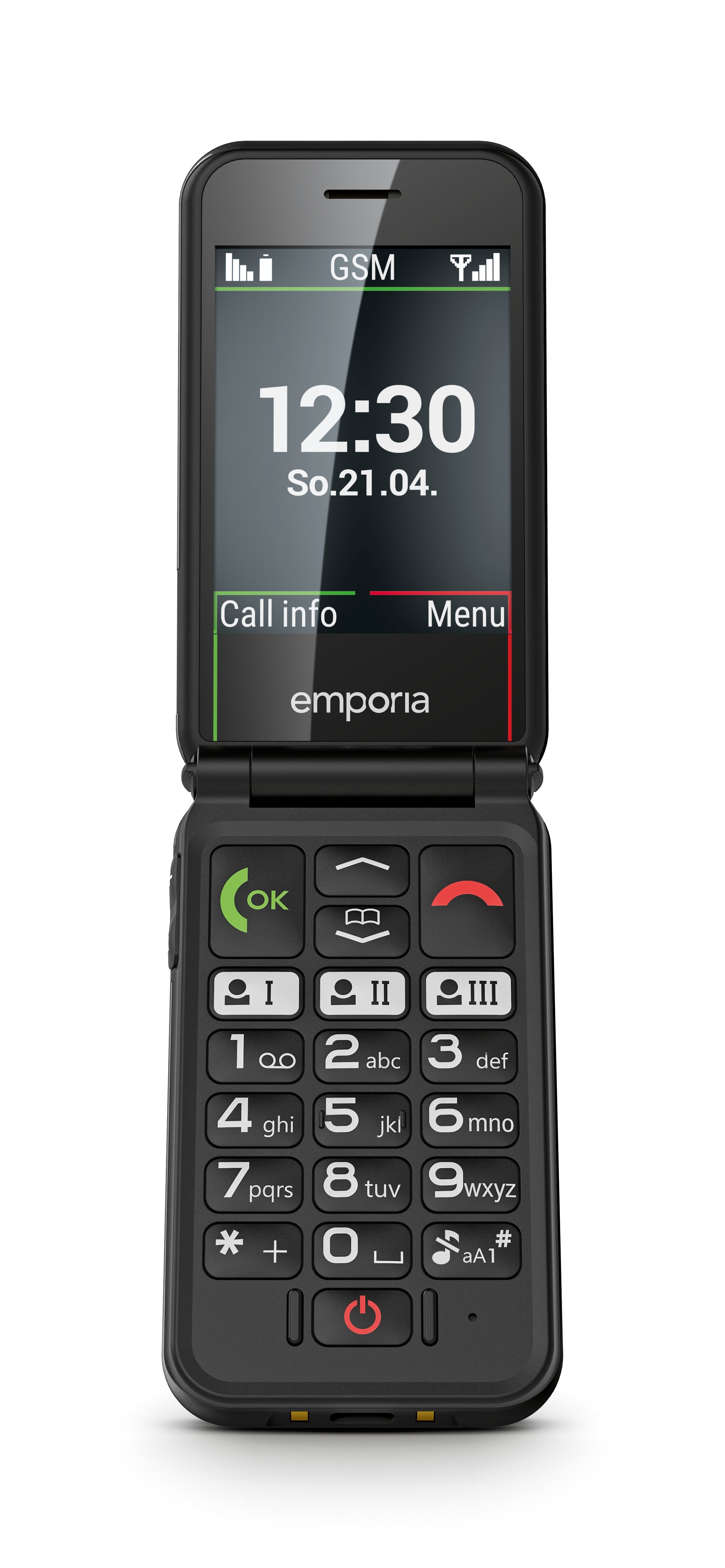 Emporia Emporiasimplicityglam Negro (V3), 2g, Grosstastenklapphandy
