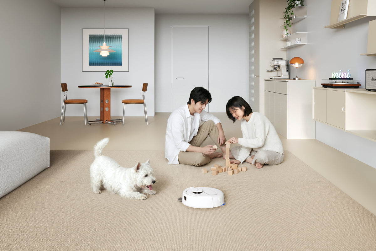 Ecovacs Deebot Mini 2 Vacuum Cleaner,Robot,Wet&Dry,Compact Design,White+Auto-Empty Station