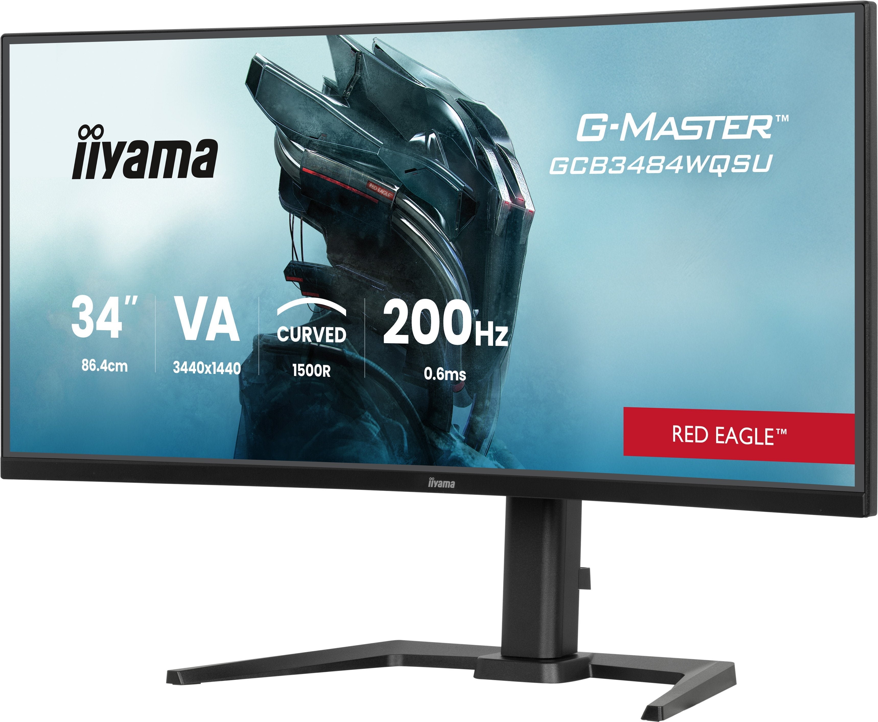 86,0cm 34" (3440x1440) Iiyama G-Master Gcb3484wqsu-B2 21:9 Uwqhd Va 0,6ms 200hz Hdmi Displayport Usb Vesa Speaker Hdr Black