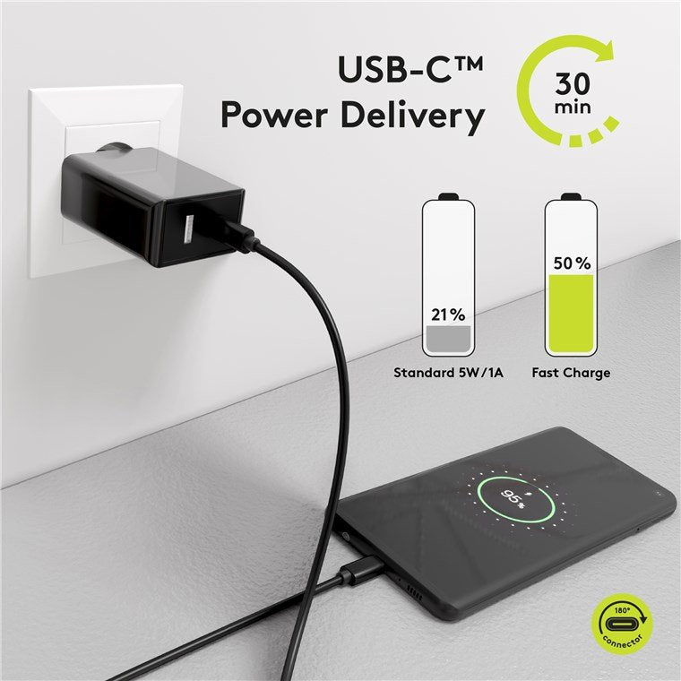 Wentronic 49254 Cable Usb 1 M Usb 3.2 Gen 2 (3.1 Gen 2) Usb C Negro