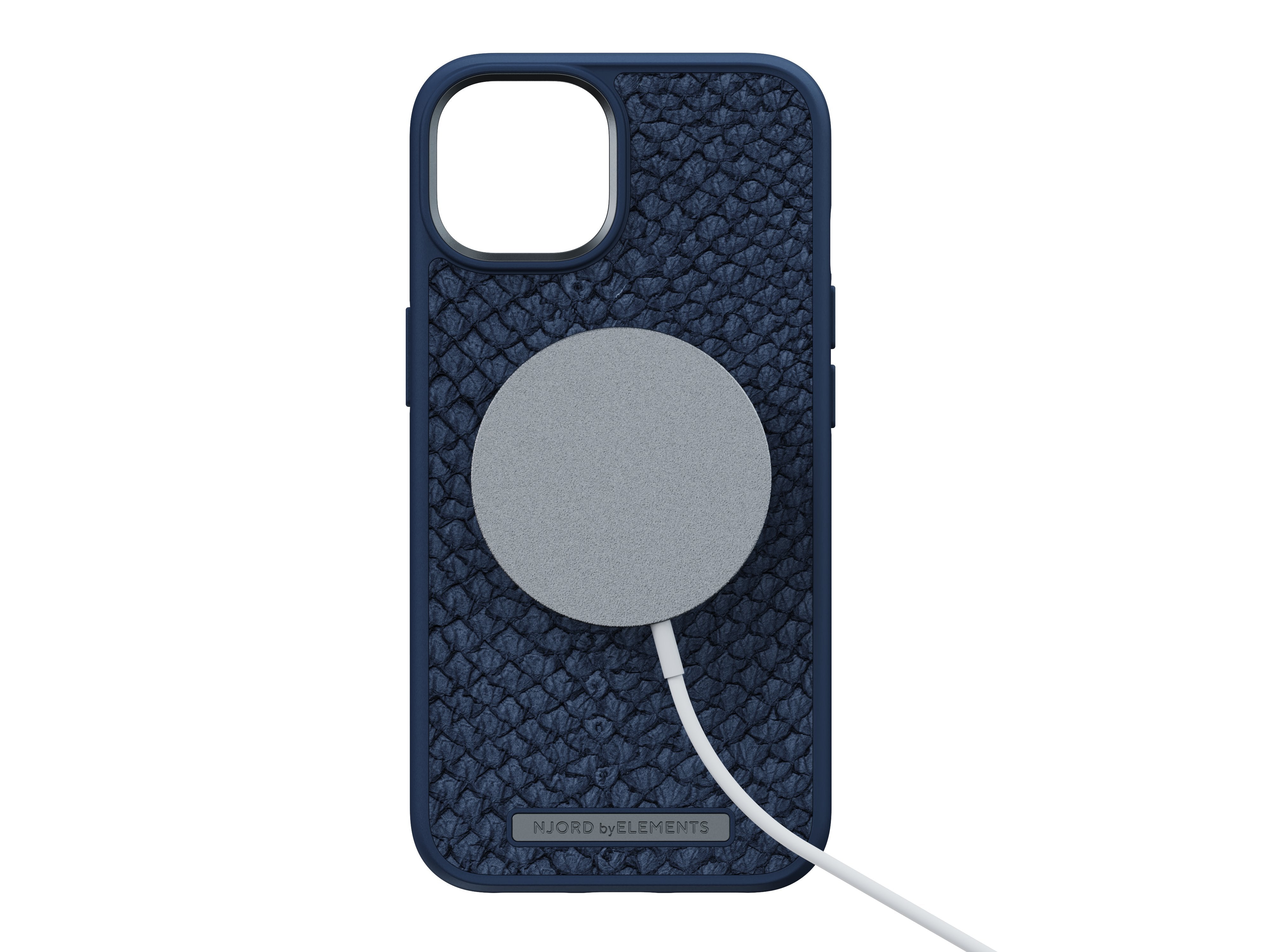 Funda De Cuero Iphone 14 (6.1) Azul