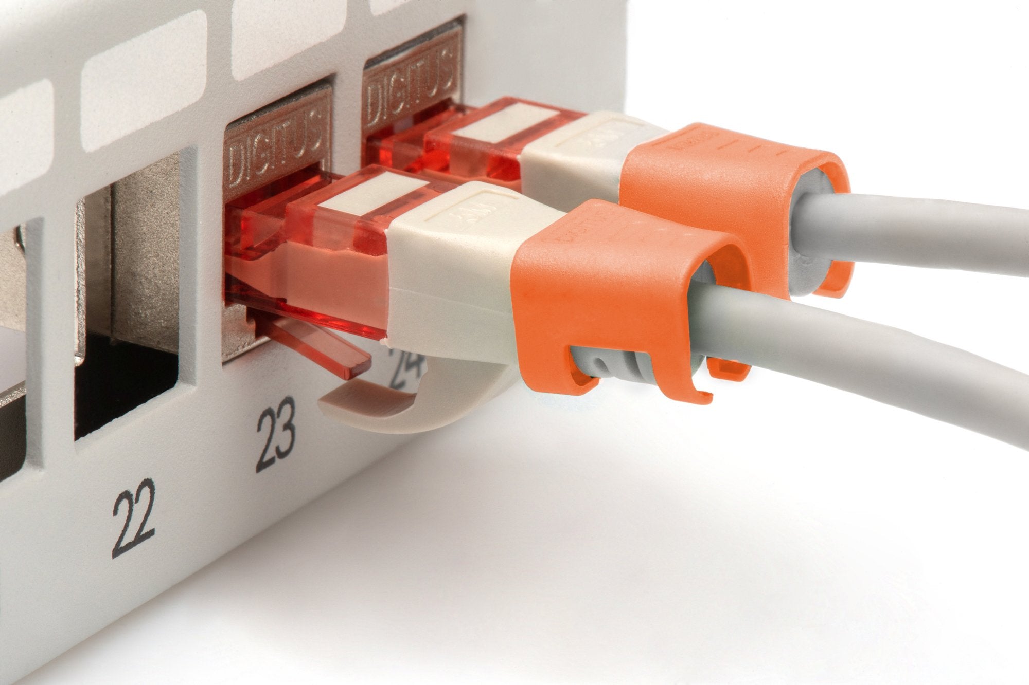 Digitus Farbclips Para Cable De Red - Naranja
