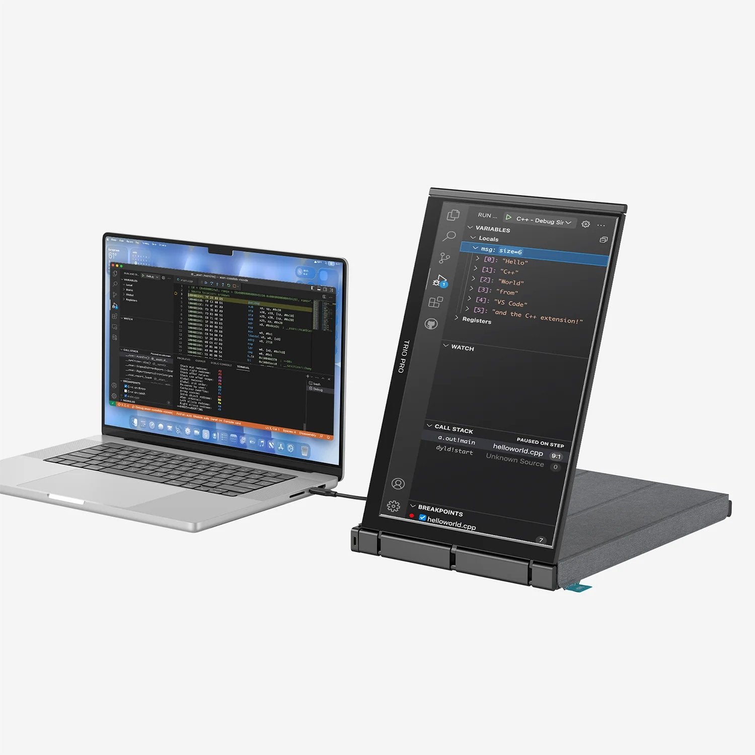 EAN 0810130760763 - Mobile Pixels Trio 3.0 Pro Monitor portátil Negro 35,8 cm (14.1") LCD 2240 x 1400 Pixeles imagen 5