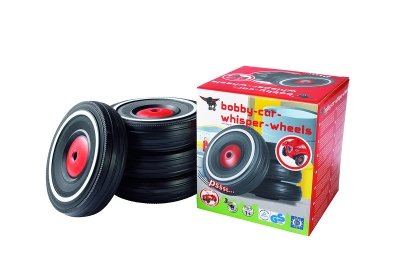 Big Bobby Car Classic Whisper Juego De Neumáticos, Juego De Ruedas Negro 800001260