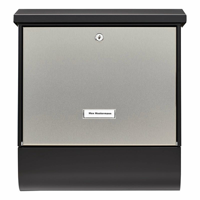 Burg-Wächter Briefkasten London-Set 68670 61470 Negro Plata