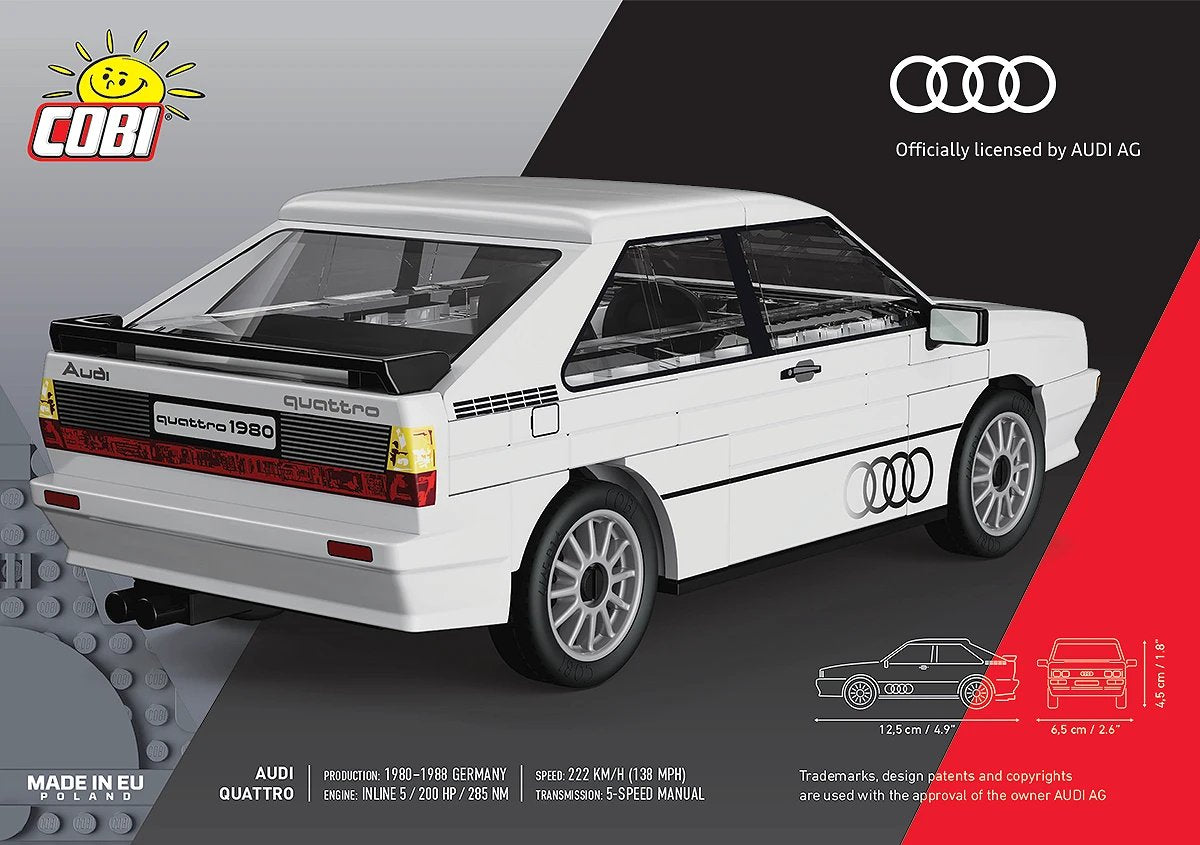 Cobi Audi Quattro 1980 (Blanco, Massstab 1:35) Cobi-24665