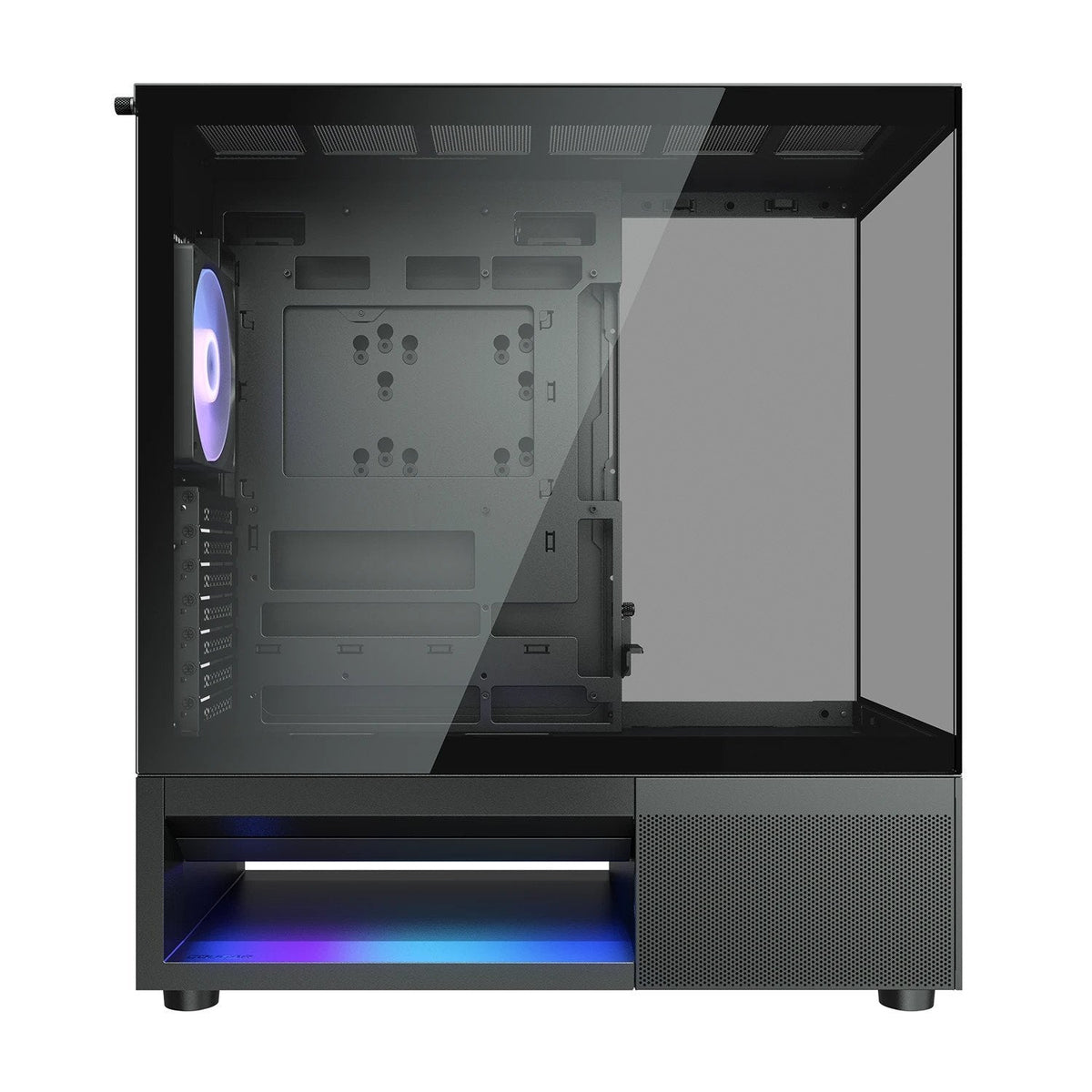 Caja Pc Cougar Midi-Tower Cfv220, Argb, Cristal, Negro
