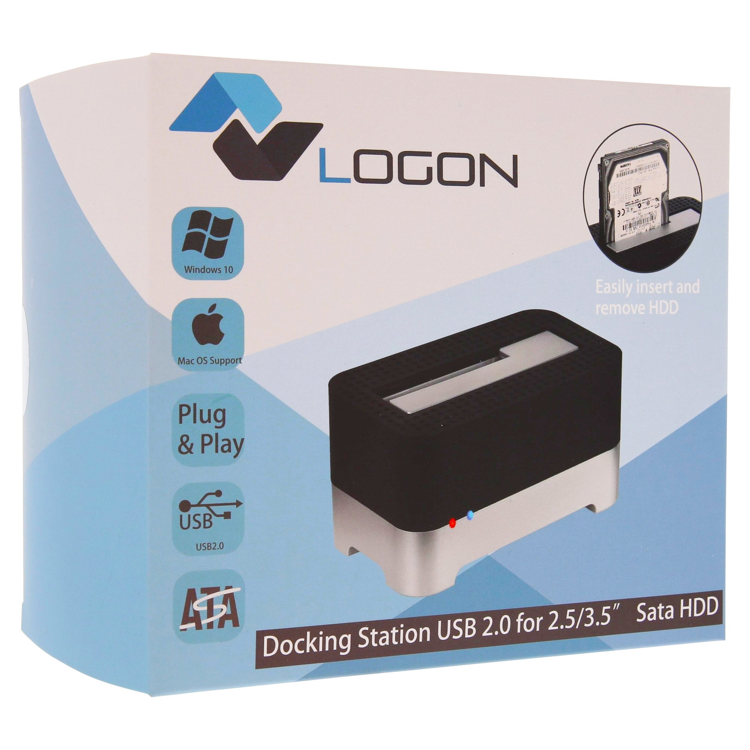 EAN 5420016849205 - LOGON LHC030 USB 2.0 Type-B Negro, Plata imagen 4