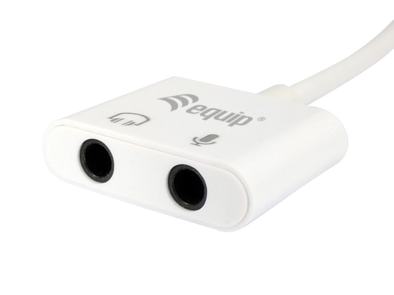 Cable Adaptador Usb-C A Audio 2 Jack 3.5mm Hembra Para Auricular Y Microfono