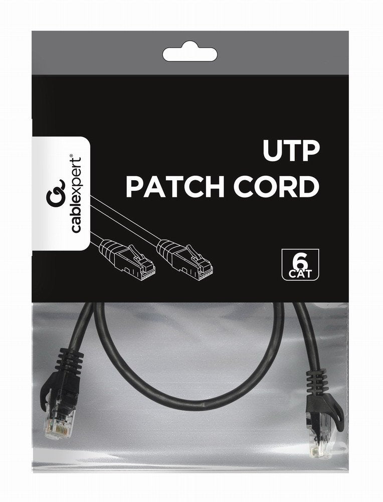EAN 8716309093040 - Gembird PP6U-0.25M/BK cable de red Negro 0,25 m Cat6 U/UTP (UTP) imagen 3