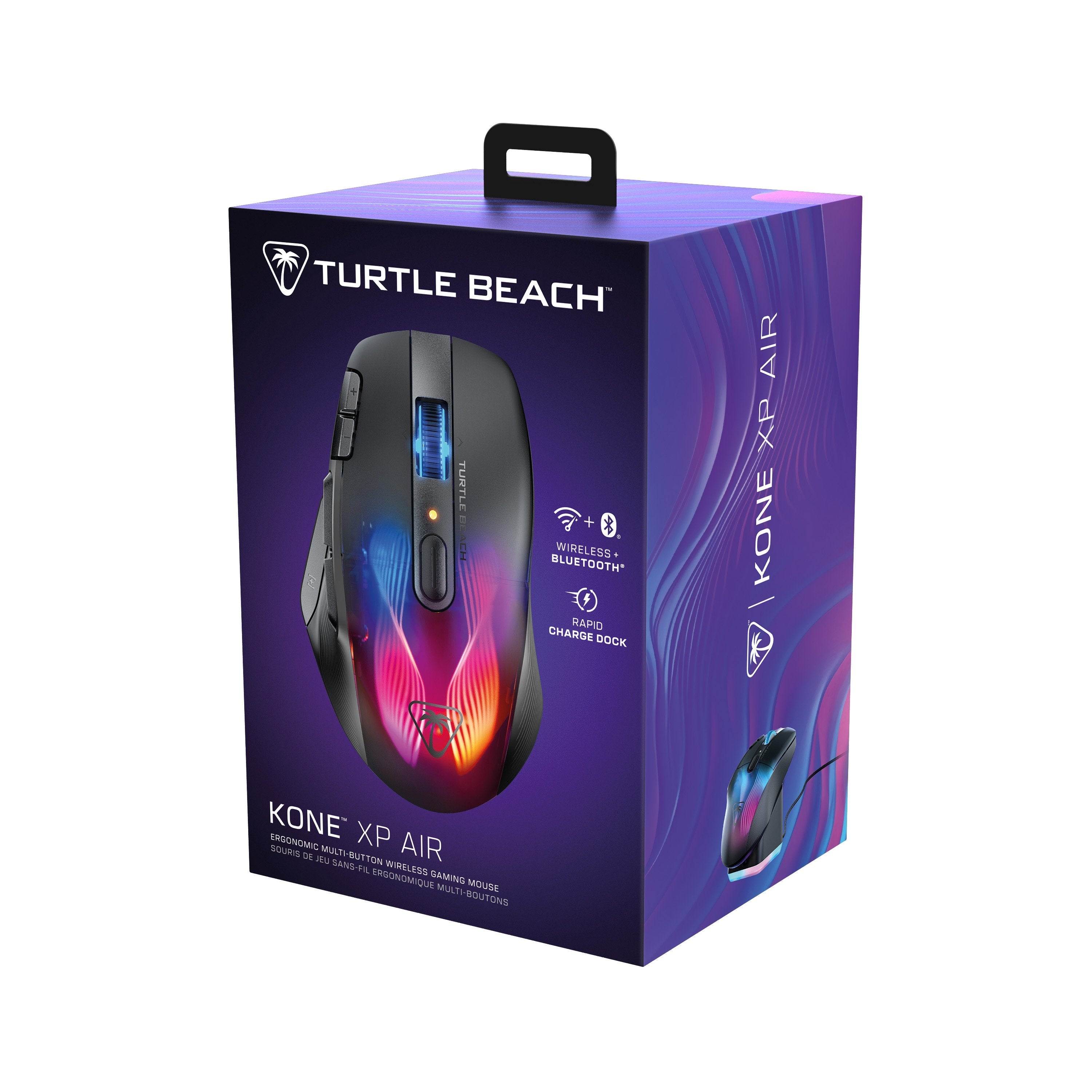 Turtle Beach Kone Xp Air Ratón Juego Mano Derecha Rf Wireless + Bluetooth Óptico 19000 Dpi