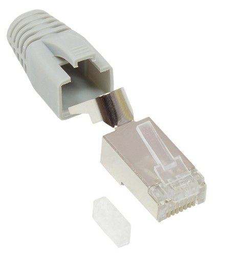 Good Connections Rj45 Netzwerkstecker Ges. Cat.6a Grau 50x