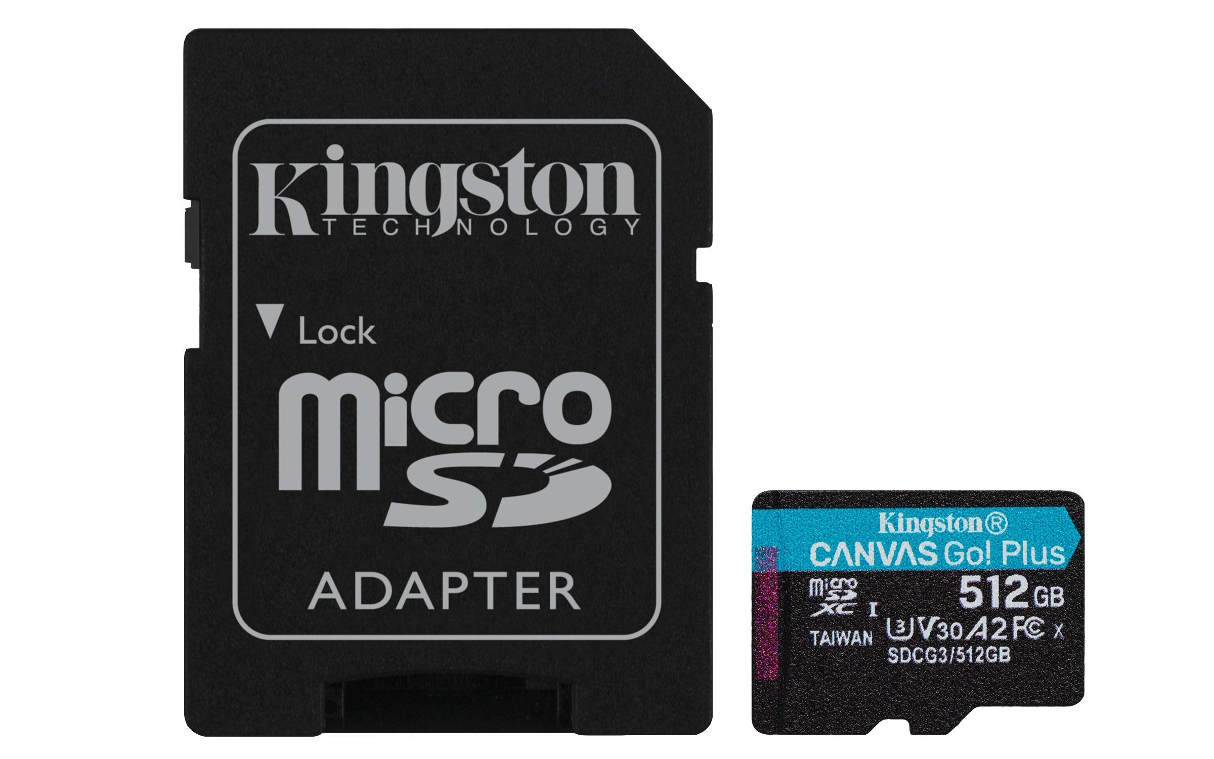 Micro Sd Kingston 512gb Canvas Go Plus  170r, Up To 170mb/S, A2, Adapter Included