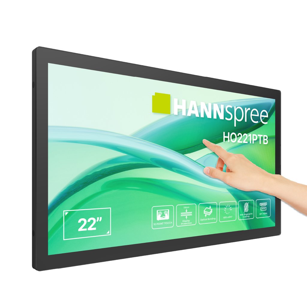 Monitor  Hannspree  21,45" Ho221ptb 16:9 M-Touch Vga+Hdmi+Usb