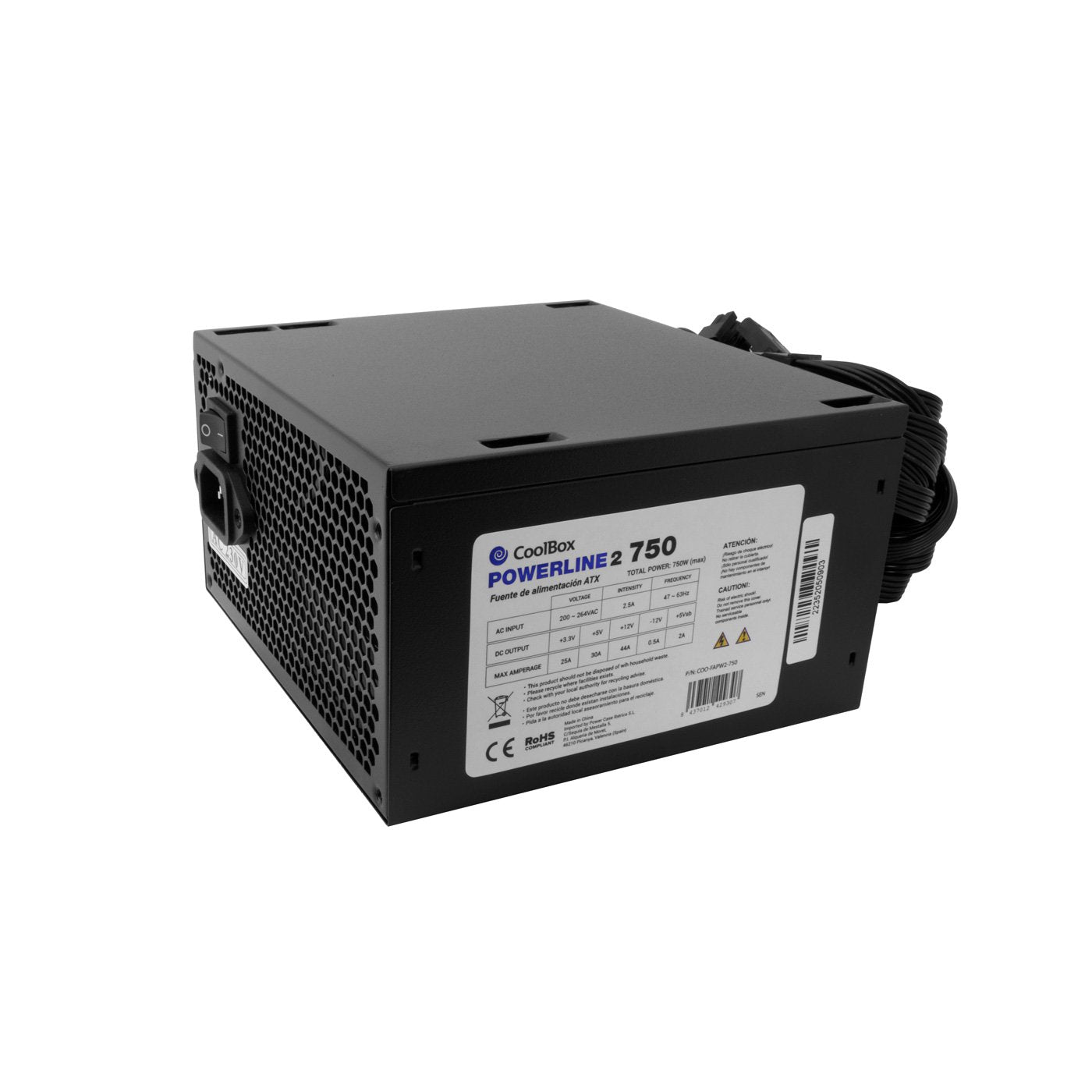 Coolbox Fuente Alimentacion Atx Powerline2 750w