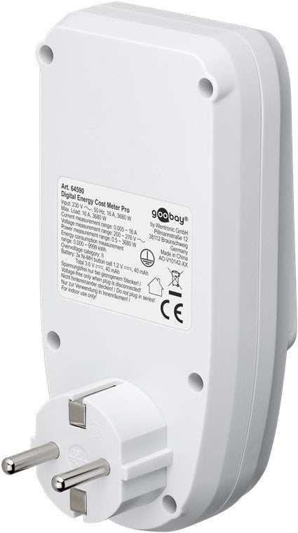 Goobay Medidor De Costo De Energía Digital Pro