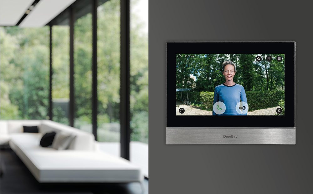 Doorbird A1104t, 17,8 Cm (7"), Ips, 1024 X 600 Pixel, Kapazitiv, Acero Inoxidable, Negro, Schnelles Ethernet