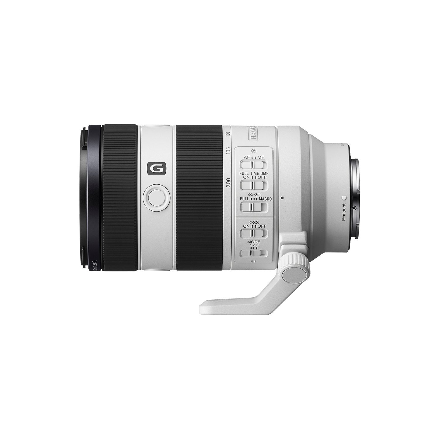 Sony Fe 70-200mm F4 Macro G Oss Ii, Lente Blanco Negro, Para Cámaras Sony Con Montura E Sel70200g2