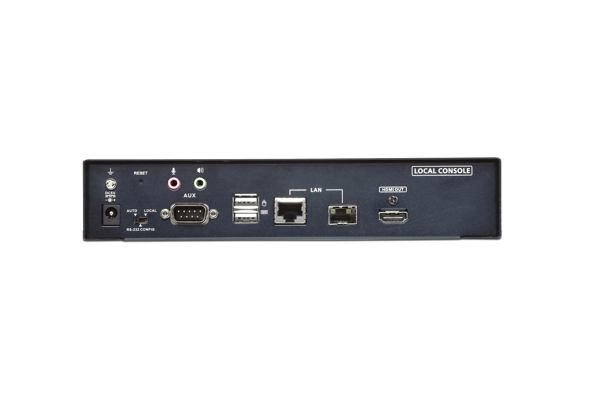 Usb 4k Hdmi Kvm Over Ip Transmitter With Local Console, Lan Redundancy (Sfp Slot), Rs-232 Control And Audio